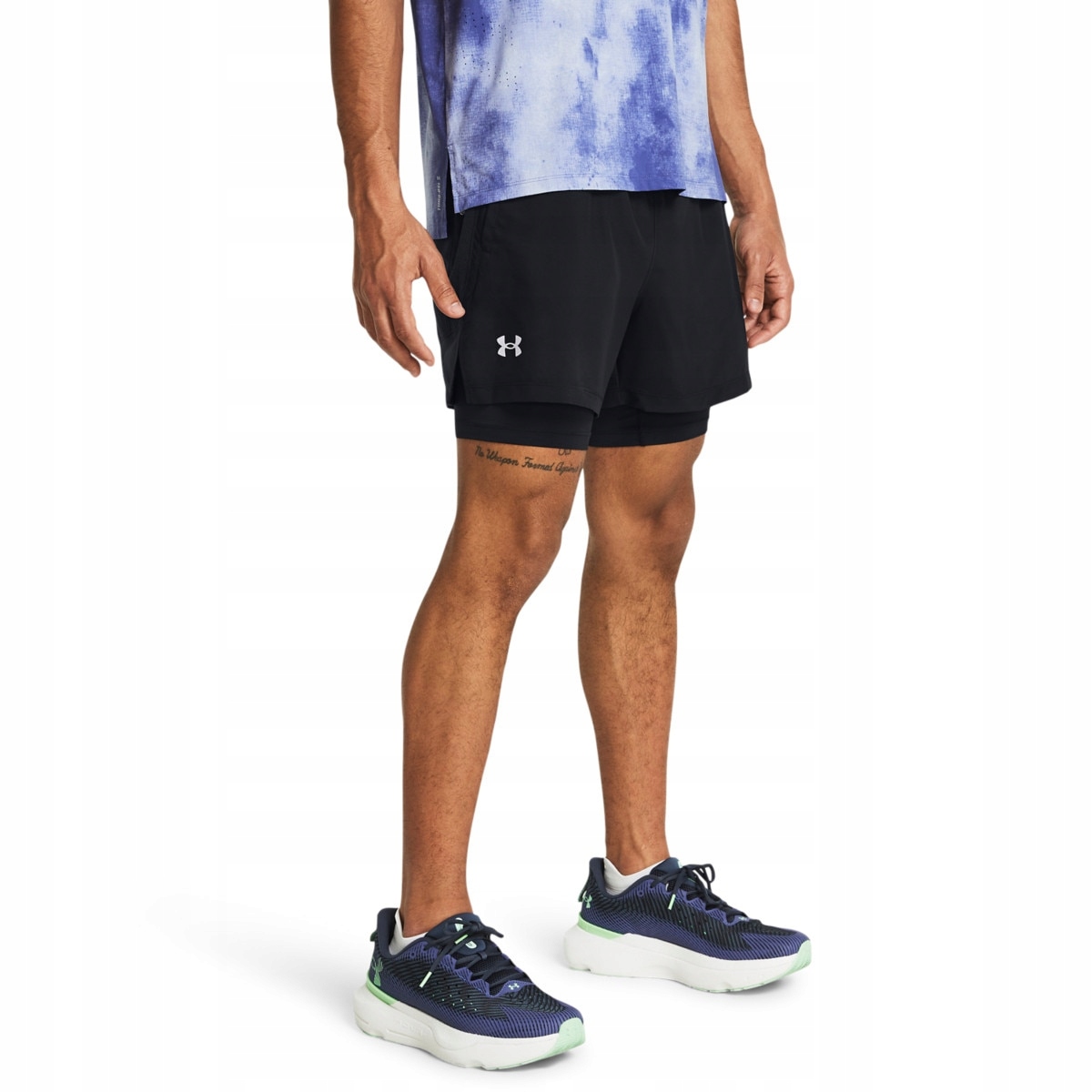 Under Armour Kraťasy Ua Launch 5'' 2-IN-1 Shorts-blk