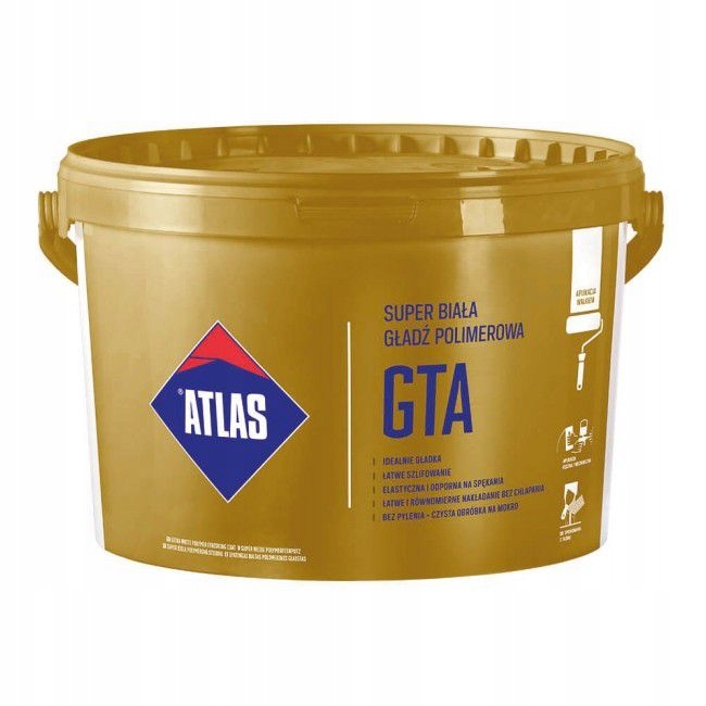 

Atlas Gładź Biała Polimerowa Gta 18KG