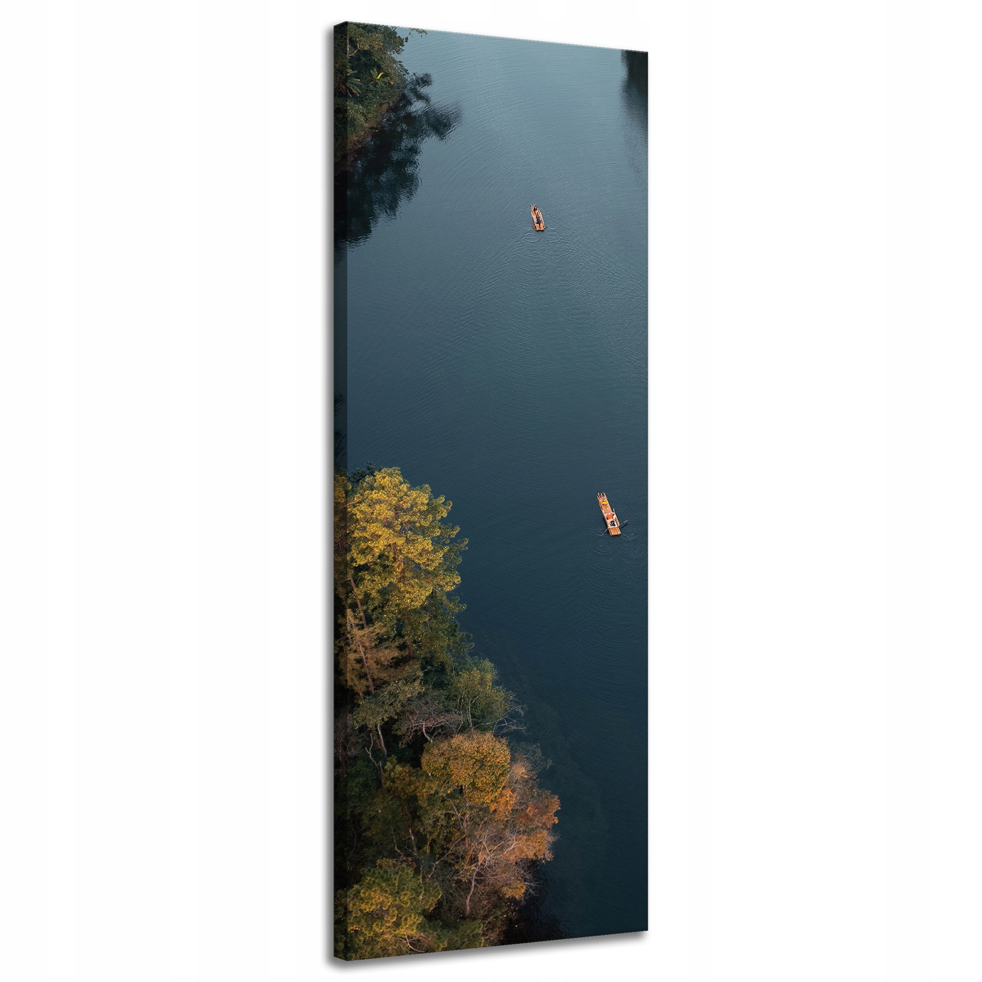 Obraz na plátně Splav Kajakem Les Řeka Příroda 40x120 cm