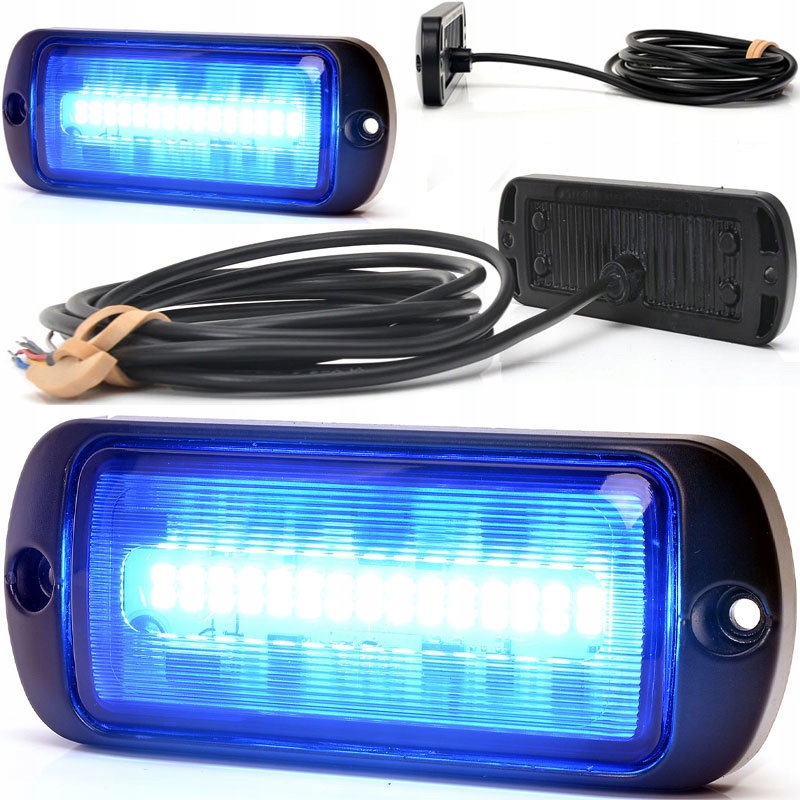 

Lampa Ostrzegawcza Światlo Niebieskie Led 12V Waś