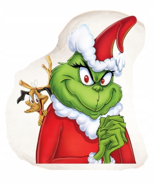 ŚWIĘTA GRINCH KSZTAŁTKA PREZENT tył plusz minky