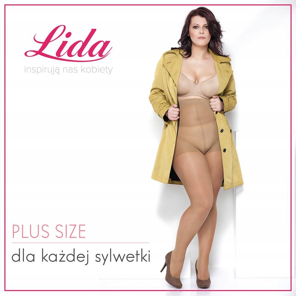RAJSTOPY Lida Plus Size ++ 20den laycra, biodra -170cm Cechy dodatkowe brak