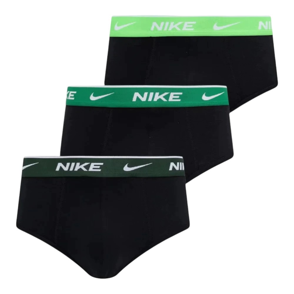 Nike Slipy Cotton Stretch Brief 3PK Černé vel. M