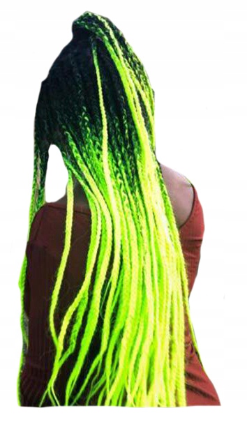 Włosy syntetyczne warkoczyki KOLOROWE OMBRE Kod producenta 001