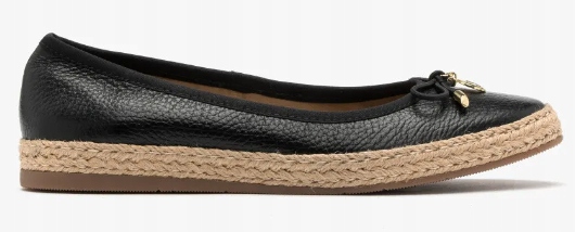 Ryłko 1MLS2_J_ _UW9 czarne espadryle z ozdobną kokardką r. 41