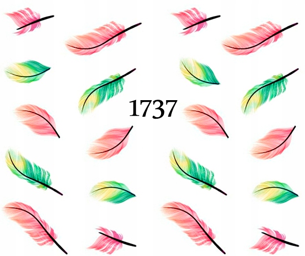

Naklejki wodne na paznokcie Piórka, Piórko 1737