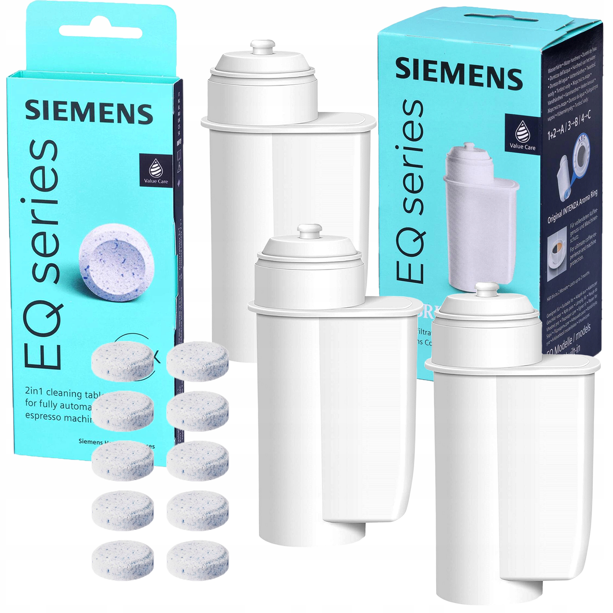 Sada Siemens 3x Filtr Brita Intenza TZ70003 Čistící tablety TZ80001