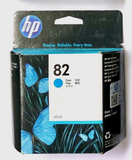 Tusz Oryginał Hp 82 Niebieski C4911A 69ML