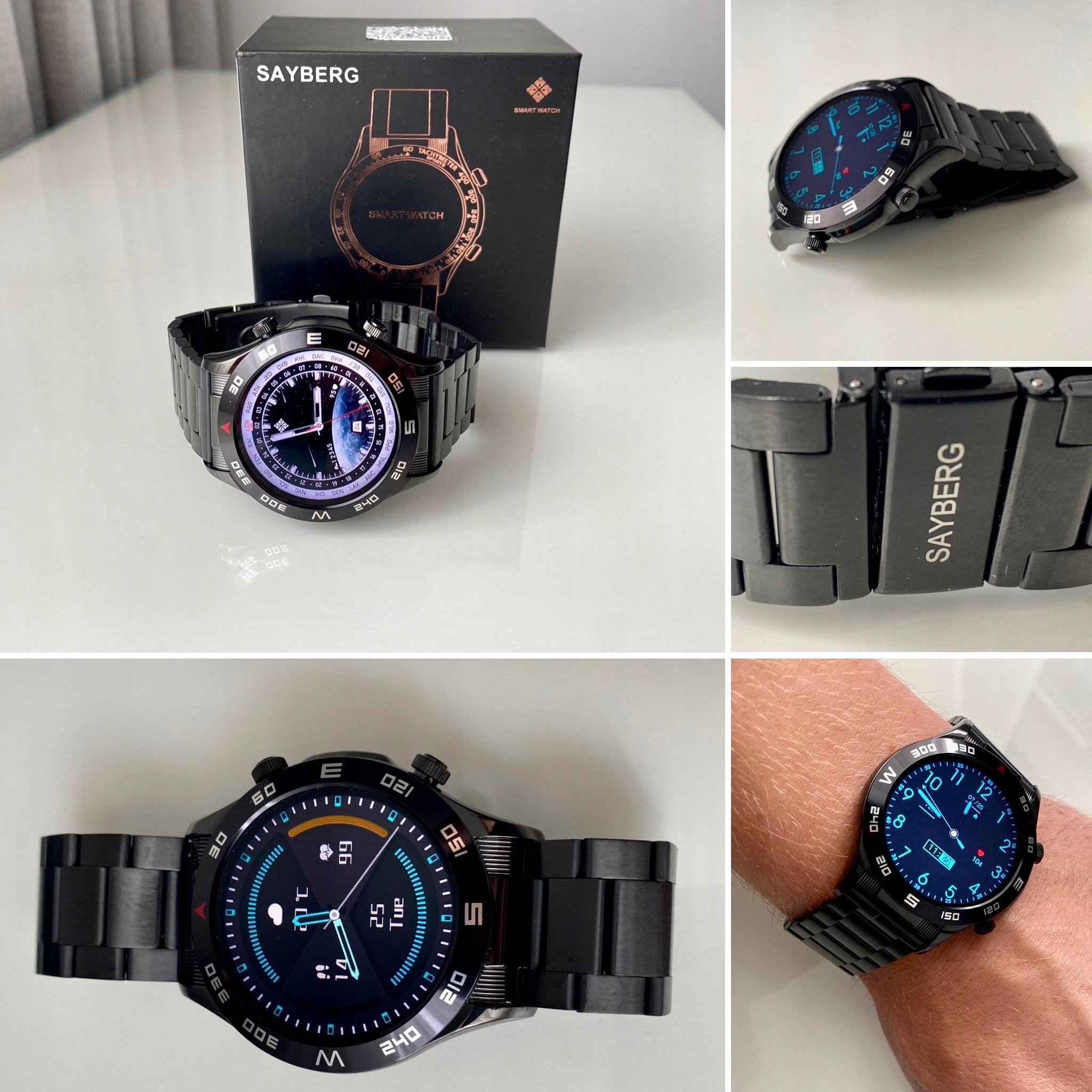 Smartwatch zegarek męski SAYBERG krokomierz menuPL Stan opakowania oryginalne