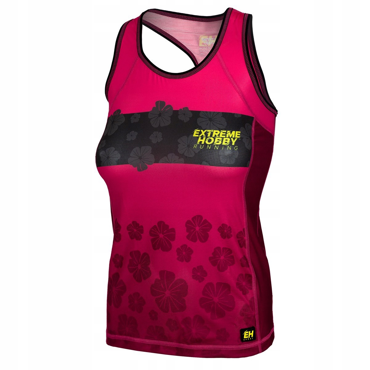 Tank Top damski na rower Koszulka bez rękawów EXTREME HOBBY FLOWERS M RÓŻOW
