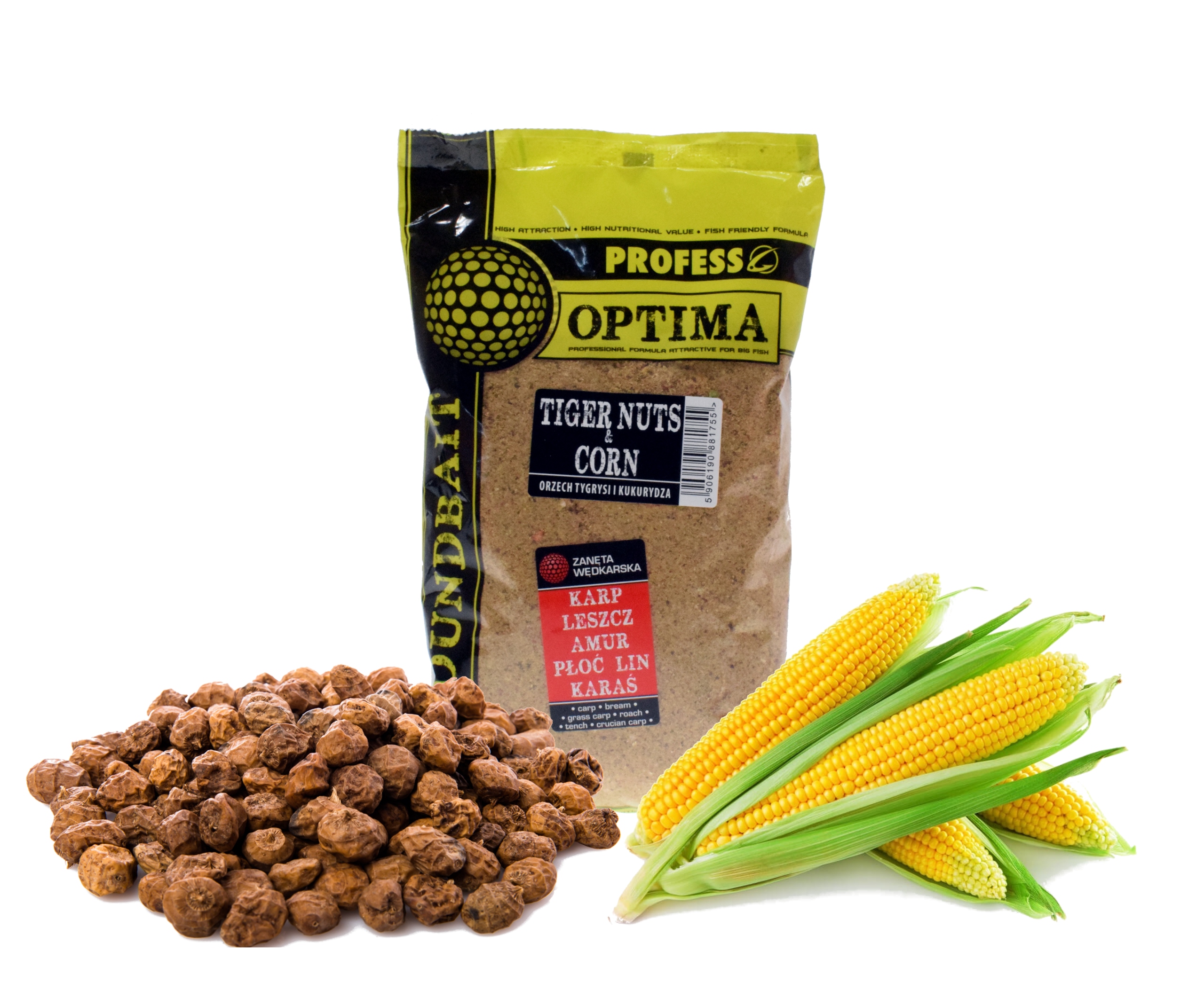 ZANĘTA PROFESS OPTIMA 1kg ORZECH TYGRYSI KUKURYDZA