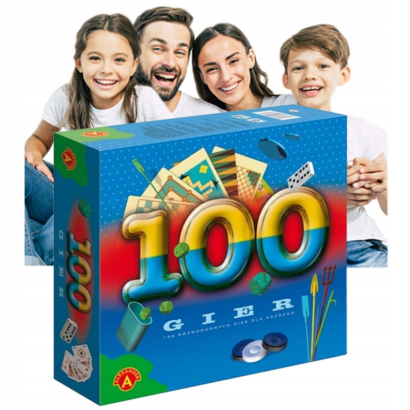 Zestaw Gier Planszowych 100 Gier Alexander Komplet