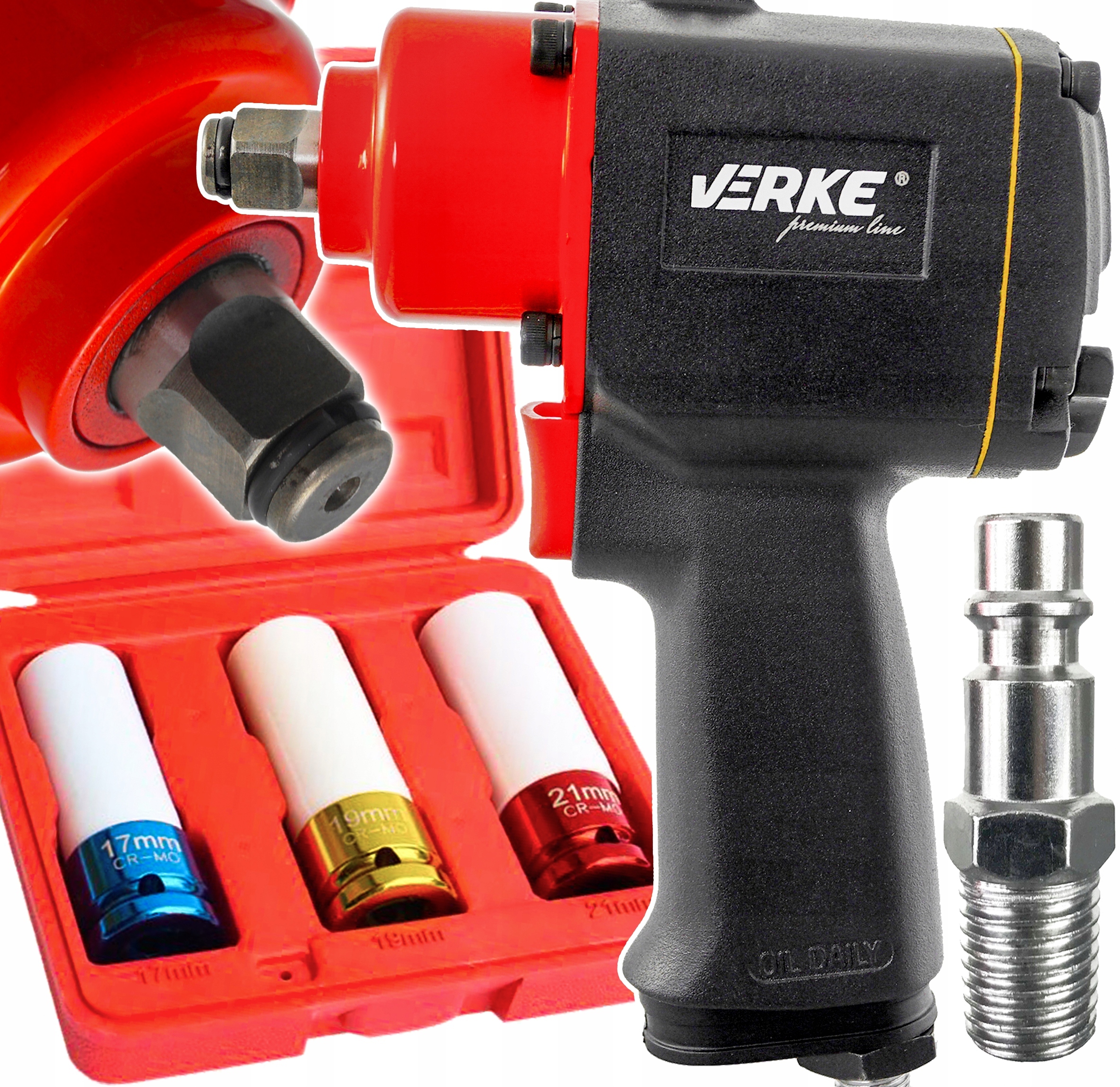 Пневматичний ударний гайковерт 1/2 MINI short 680NM