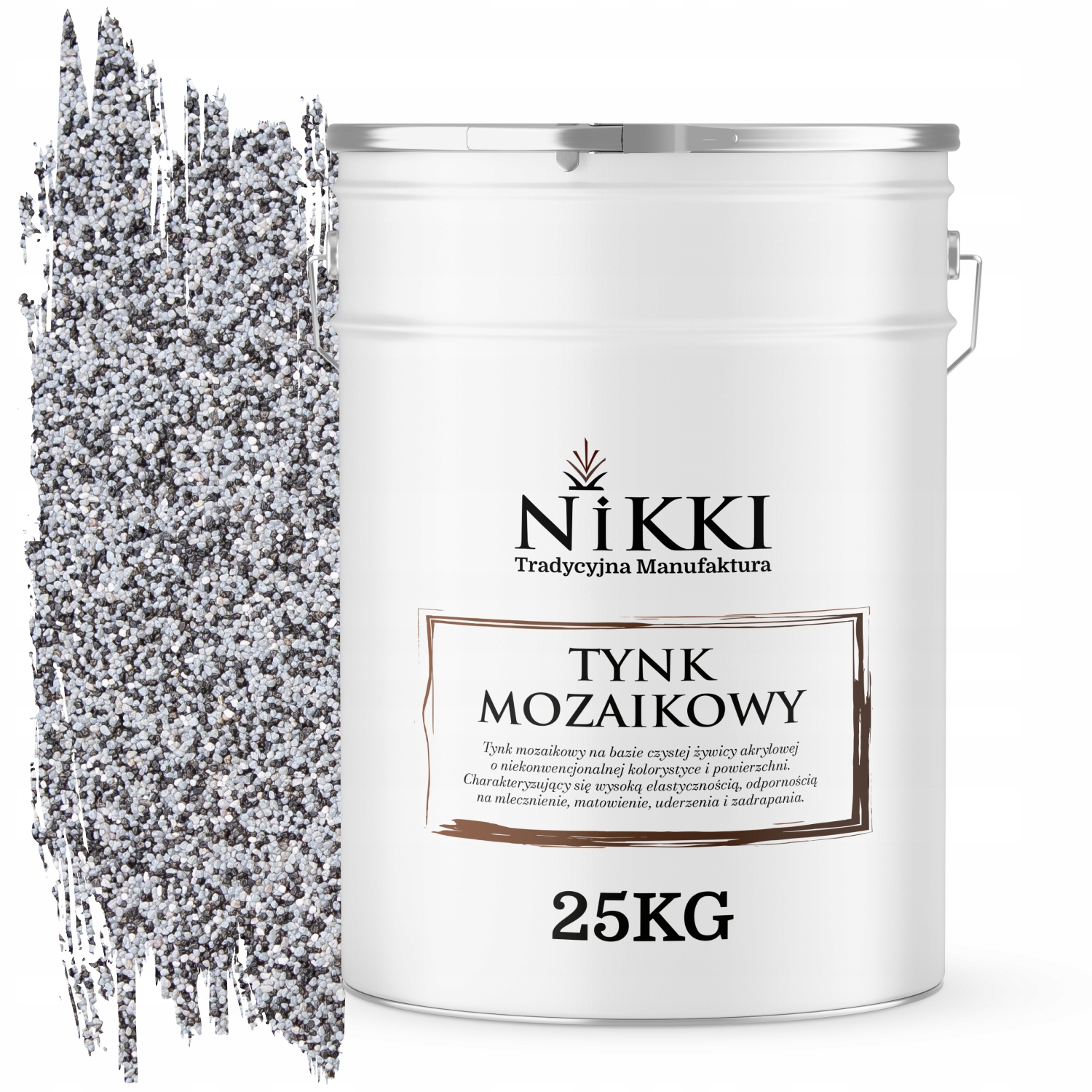 Mozaiková Omietka Živicová 25 Kg Vonkajšia Šedá Farba M33 Ozdobná