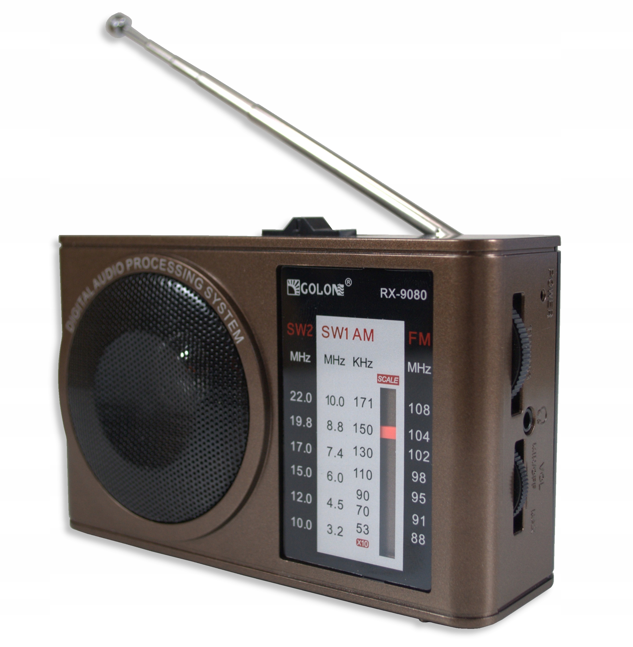 RADIO KUCHENNE BUDOWLANE AM FM SW NA BATERIE AA PRZENOŚNE MINI JACK ANTENA