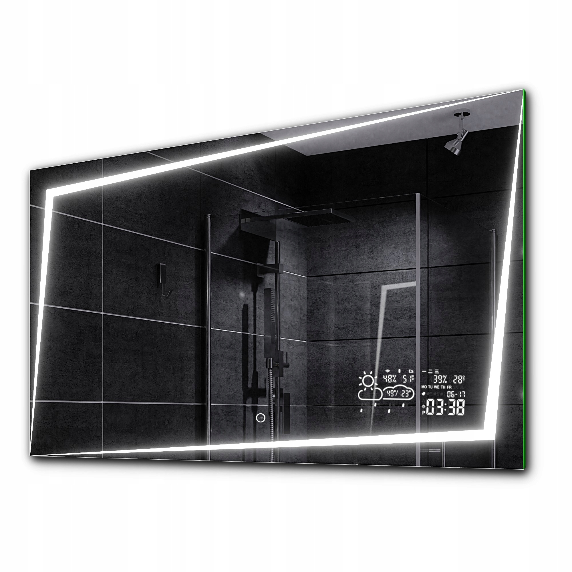 

Lustro łazienka Led +pogoda dotyk 140x80 Berlin