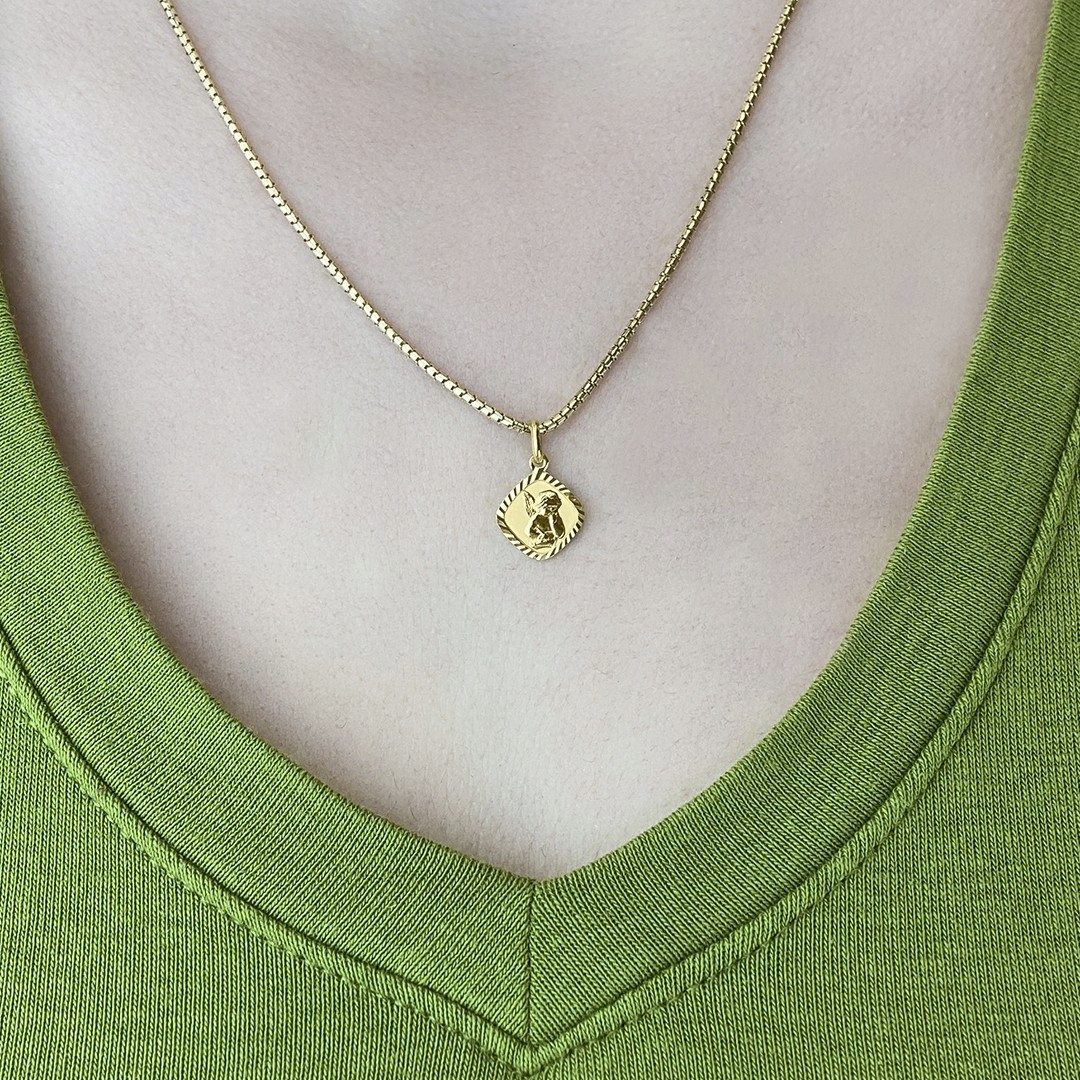 PIĘKNY ZŁOTY MEDALIK Z ANIOŁKIEM 585 ANIOŁ STRÓŻ Rodzaj Złote