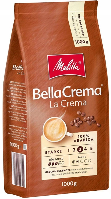 Levně káva Melitta Bella Crema 80% Arabica 20% Robusta 1 kg
