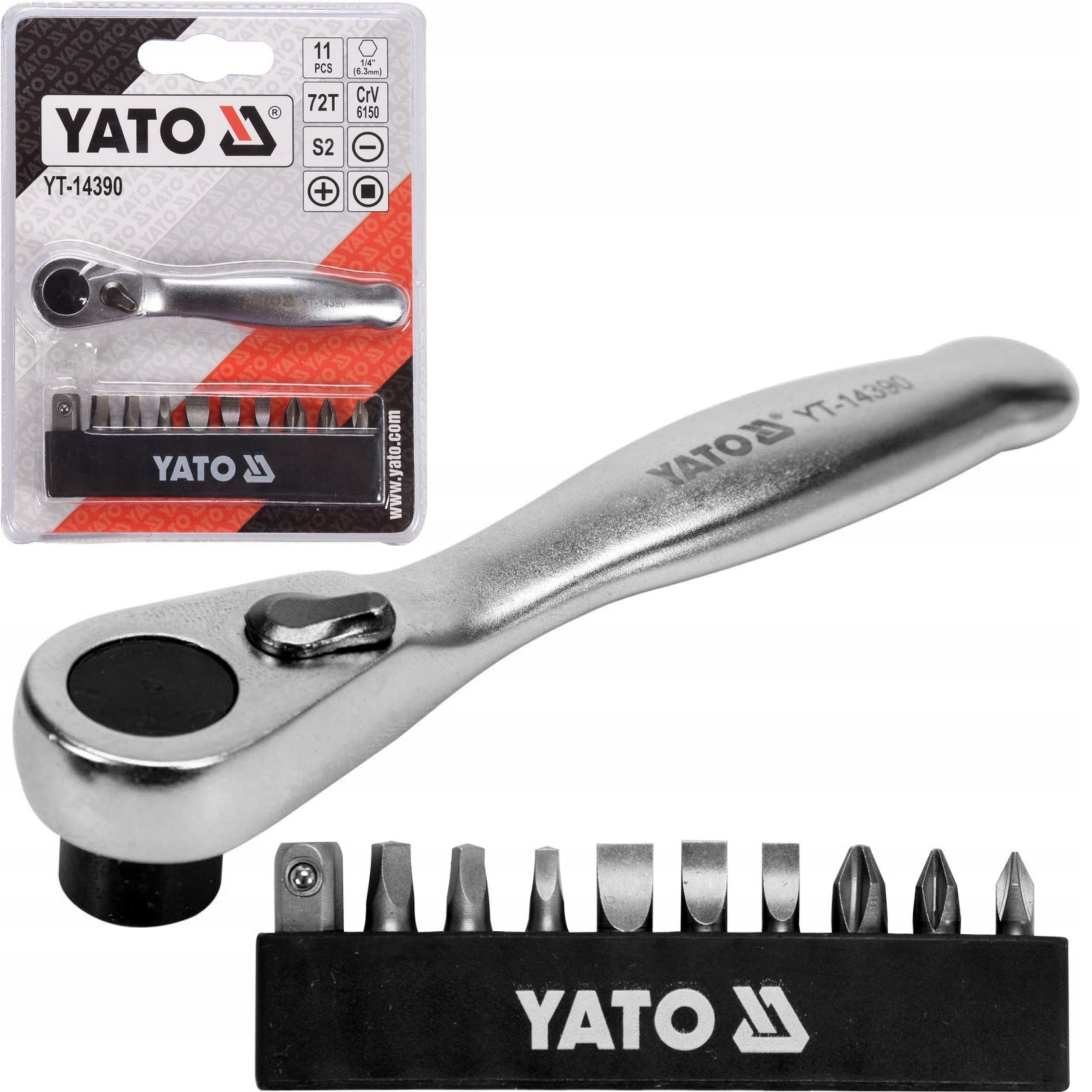 

Yato Bity Zestaw Bitów Grzechotką Wkrętak Końcówki