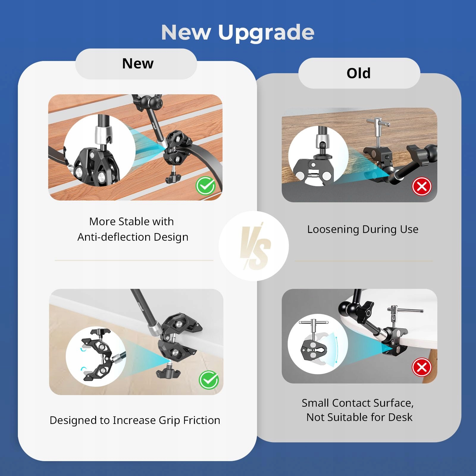 SMALLRIG Magic Arm Super Clamp Do Kamer Monitorów i Kamer GoPro — miniatura 2