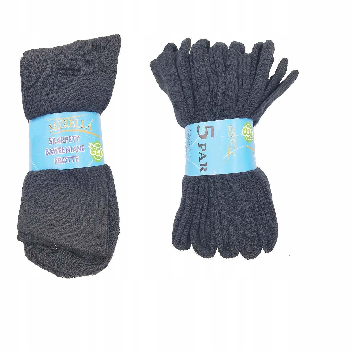 

Skarpety bawełniane eco Frotte 5 par 38-40 Grafit