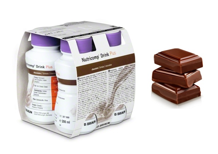 Nutricomp Drink Plus o smaku czekolady 24 x 200 ml