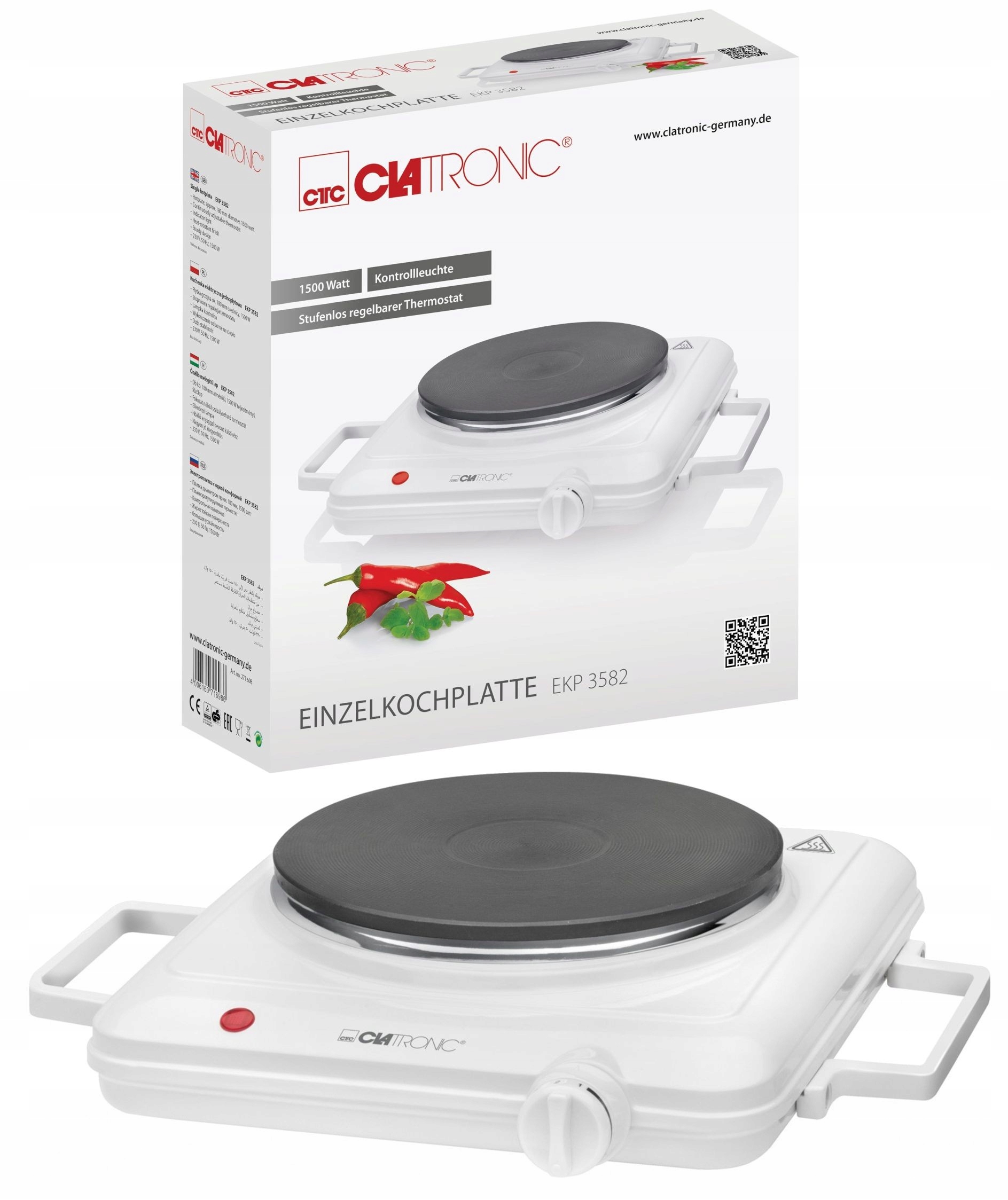 Elektryczna Kuchenka Przenośna Jednopalnikowa Clat