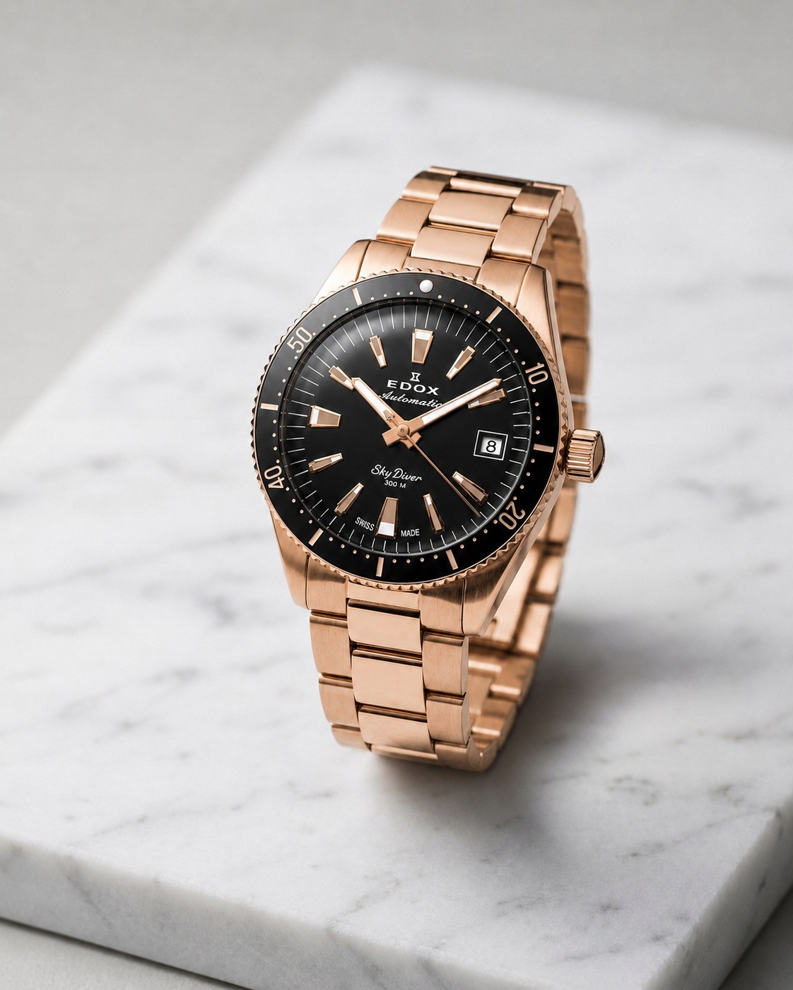 Dámské hodinky Edox Skydiver Automatic 80131-37RNM-NI 38mm 30ATM