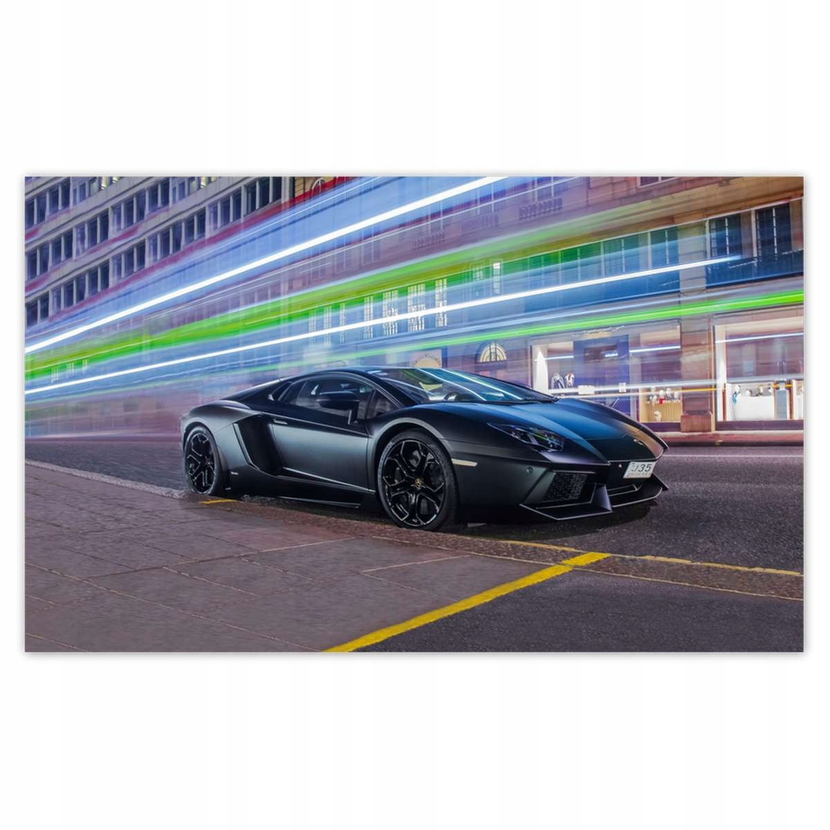 Fototapety 520x318 Rýchle auto v noci uniká