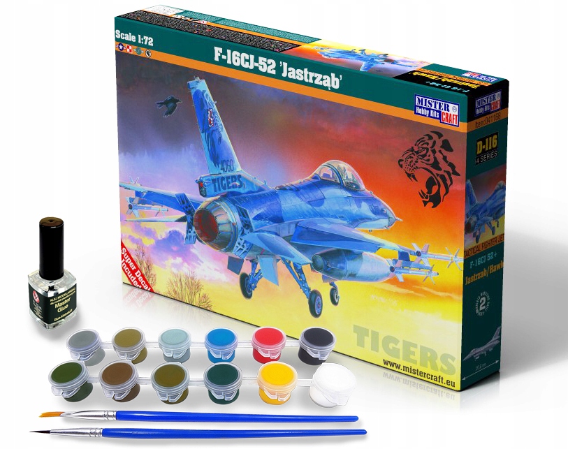 

Model Do Sklejania F-16 Jastrząb Farby Klej