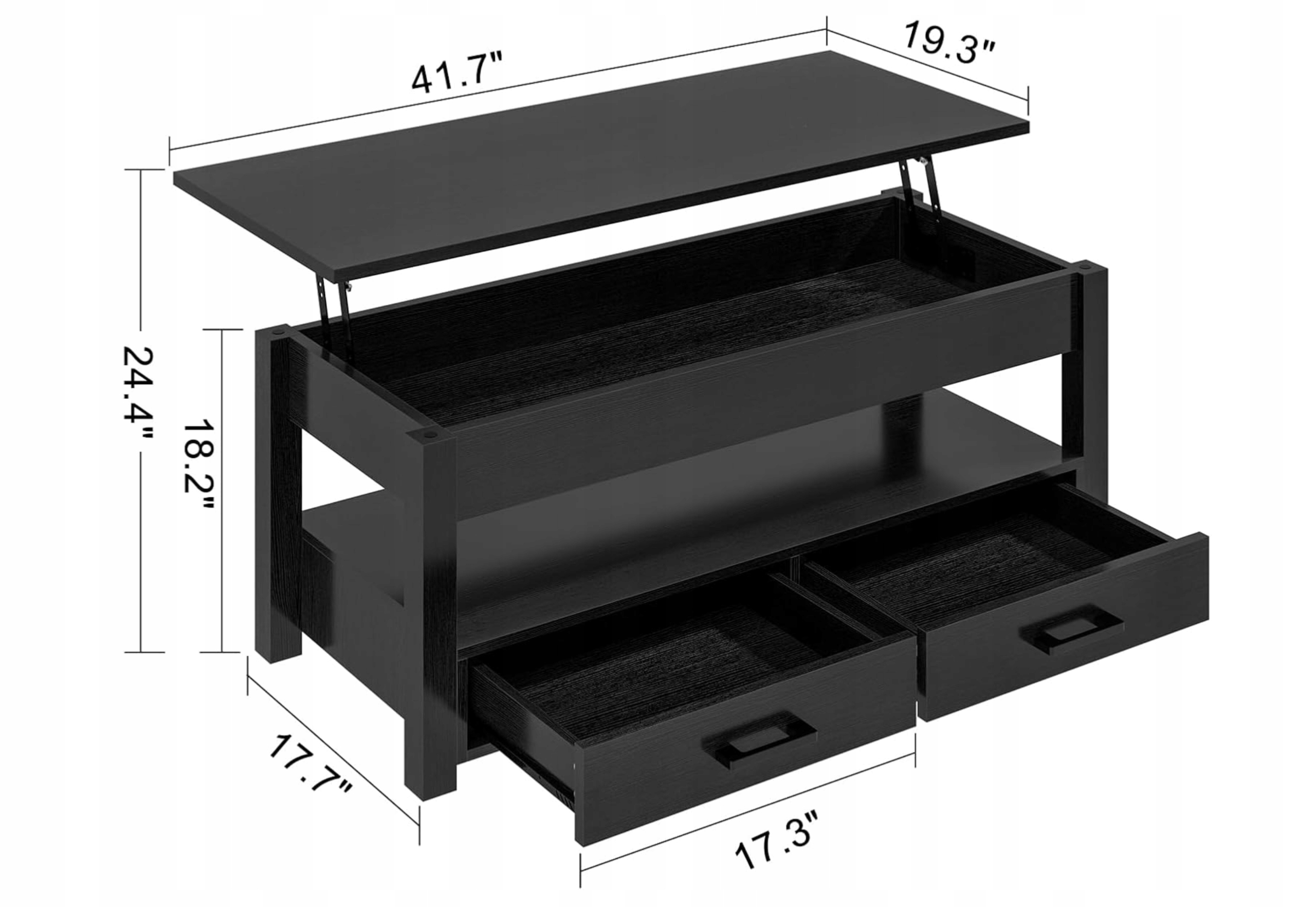 Kávový stolek se dvěma zásuvkami