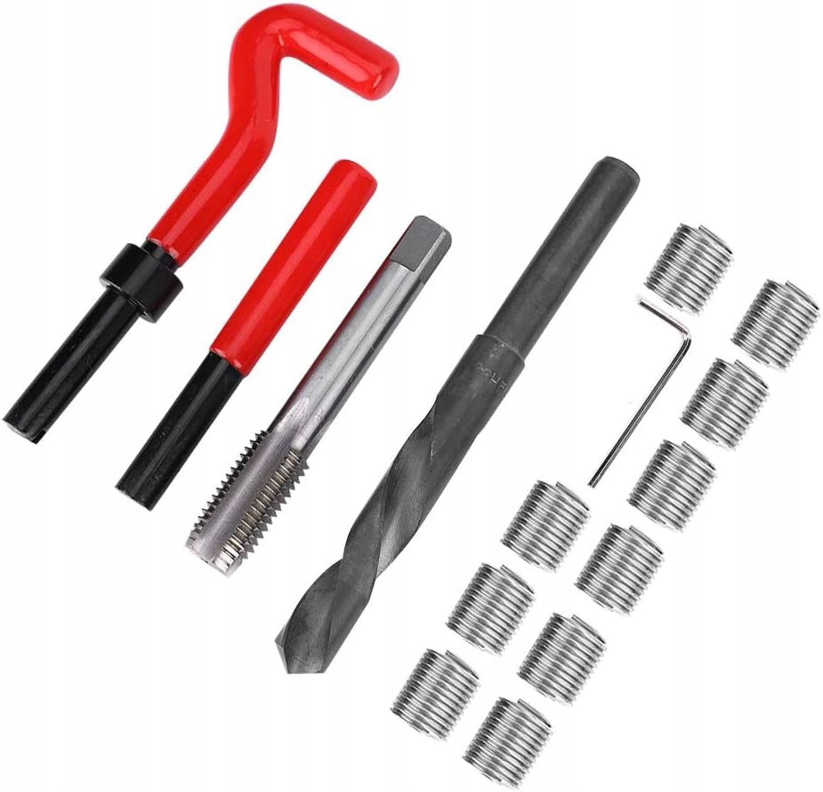 Zestaw naprawczy gwintów 15 szt. M14x2 ,krętych cewek samochodowych PREMIUM