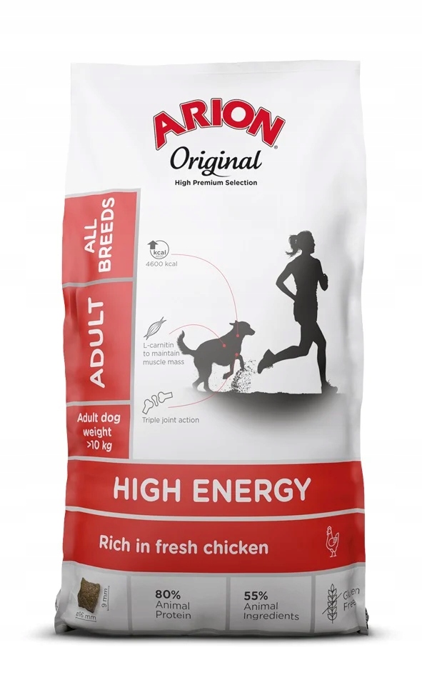 Levně Arion Original High Energy Adult kuřecí rýže pro dospělé všechny plemena 12 kg