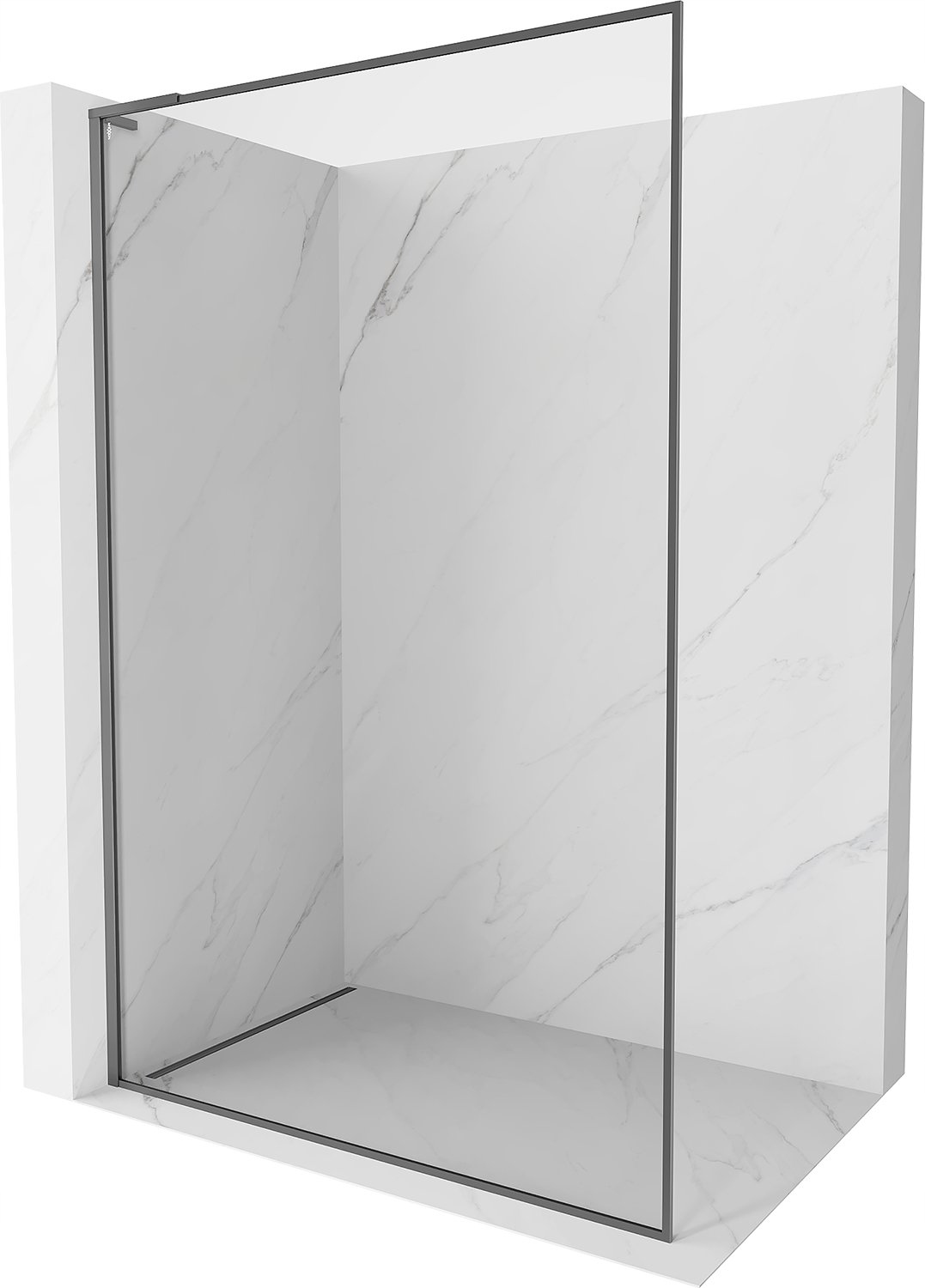 Mexen Kioto-f L Ścianka Prysznicowa Walk-in 65X202 Transparent Gun Metal