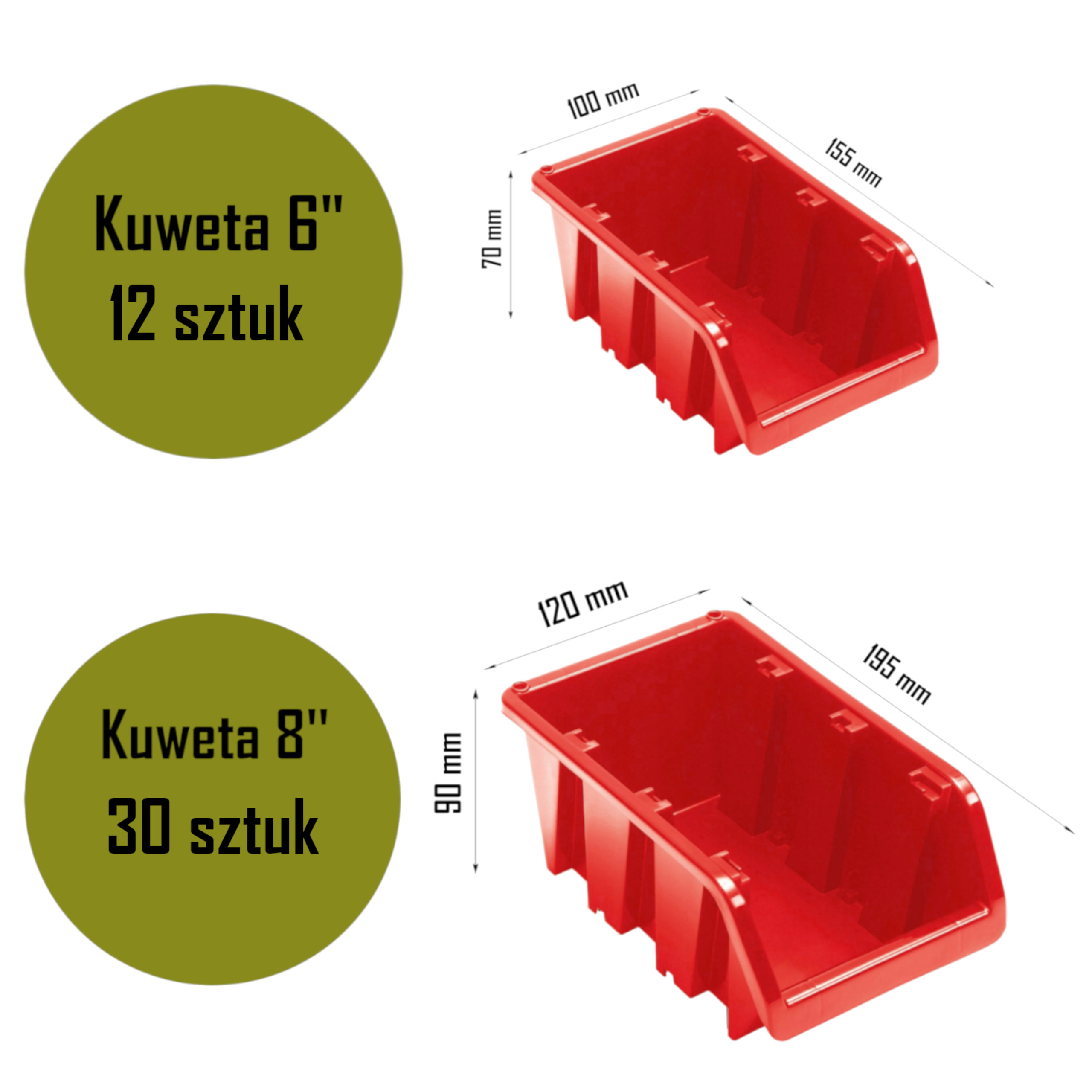 TABLICA ŚCIANKA WARSZTATOWA 193X78CM 42 KUWETY Wysokość produktu 78 cm