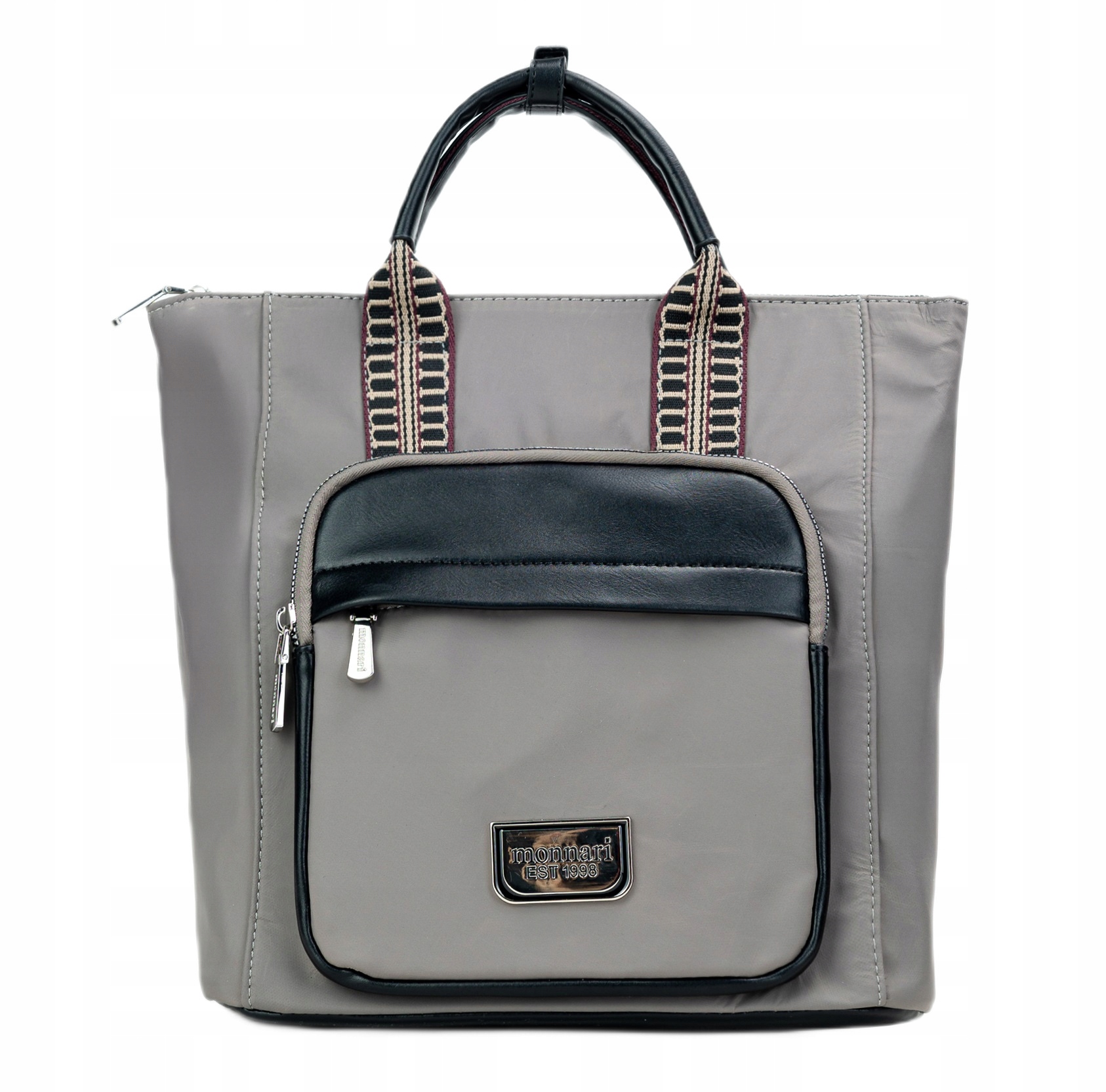 Monnari Dámská kabelka Batoh 2v1 Pásek Postroj Logo Taška BAG1980-M19