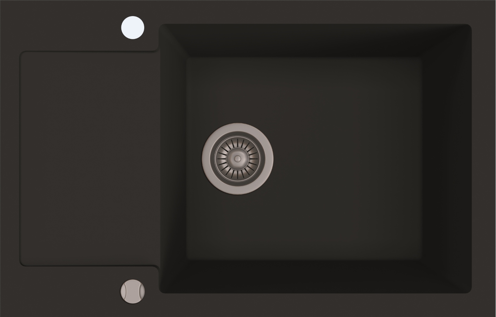 Zlew Kernau Kgsh 6078 1B1D Deep Black granit