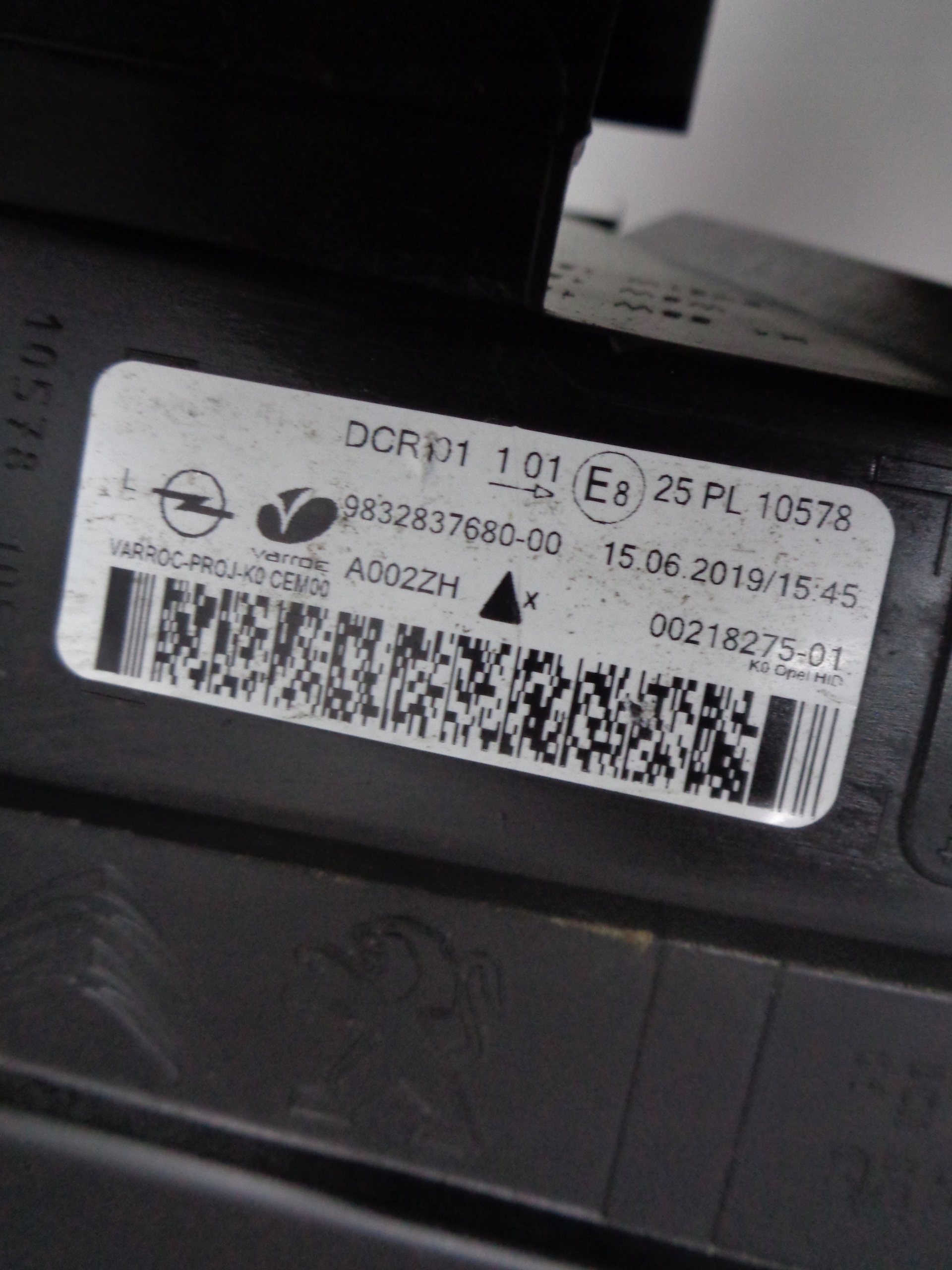 VIVARO C ZAFIRA D JUMPY III light left BI- XENON