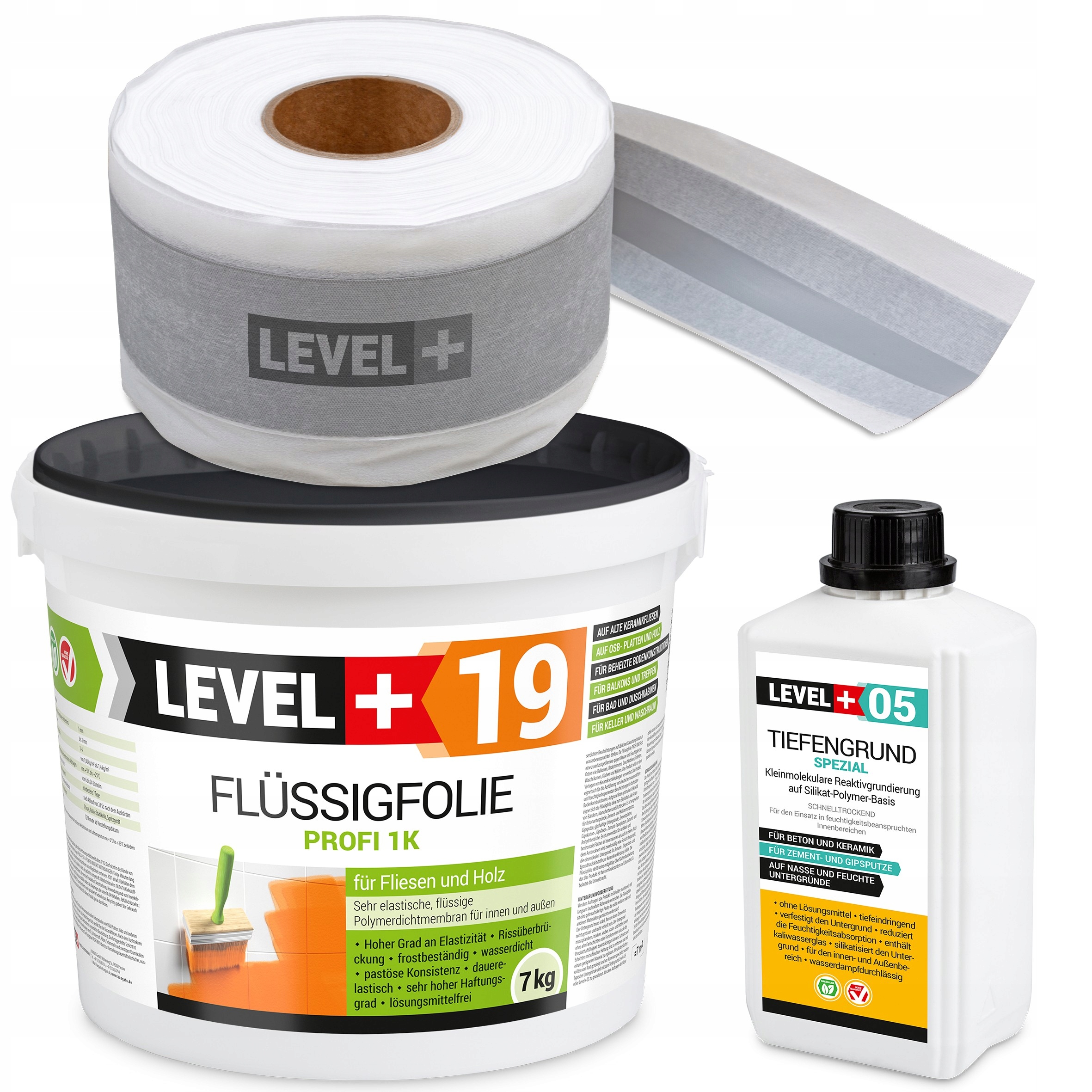 

Folia w płynie 7kg Hydroizolacja Grunt 1l Taśma 5m