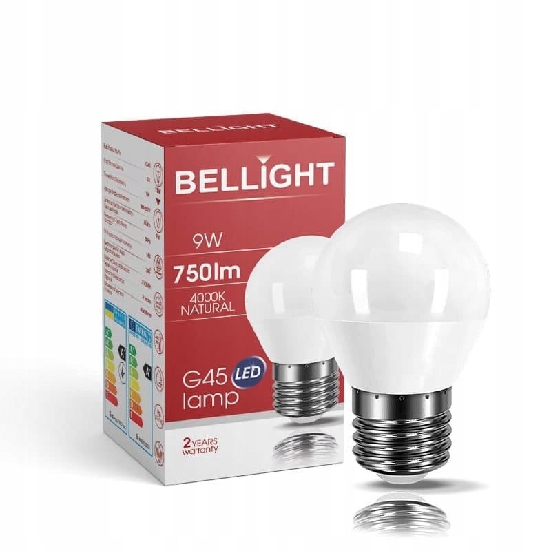 

Żarówka Led G45 230v 9w 4000k e27 750lm Kulka
