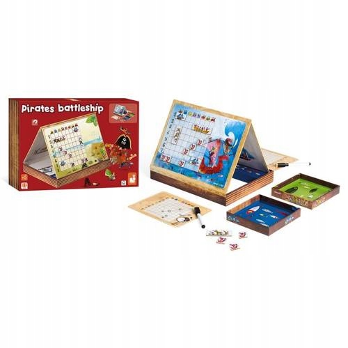 STATKI SUPER GRA MAGNETYCZNA Bitwa Morska JANOD 5+ Materiał karton