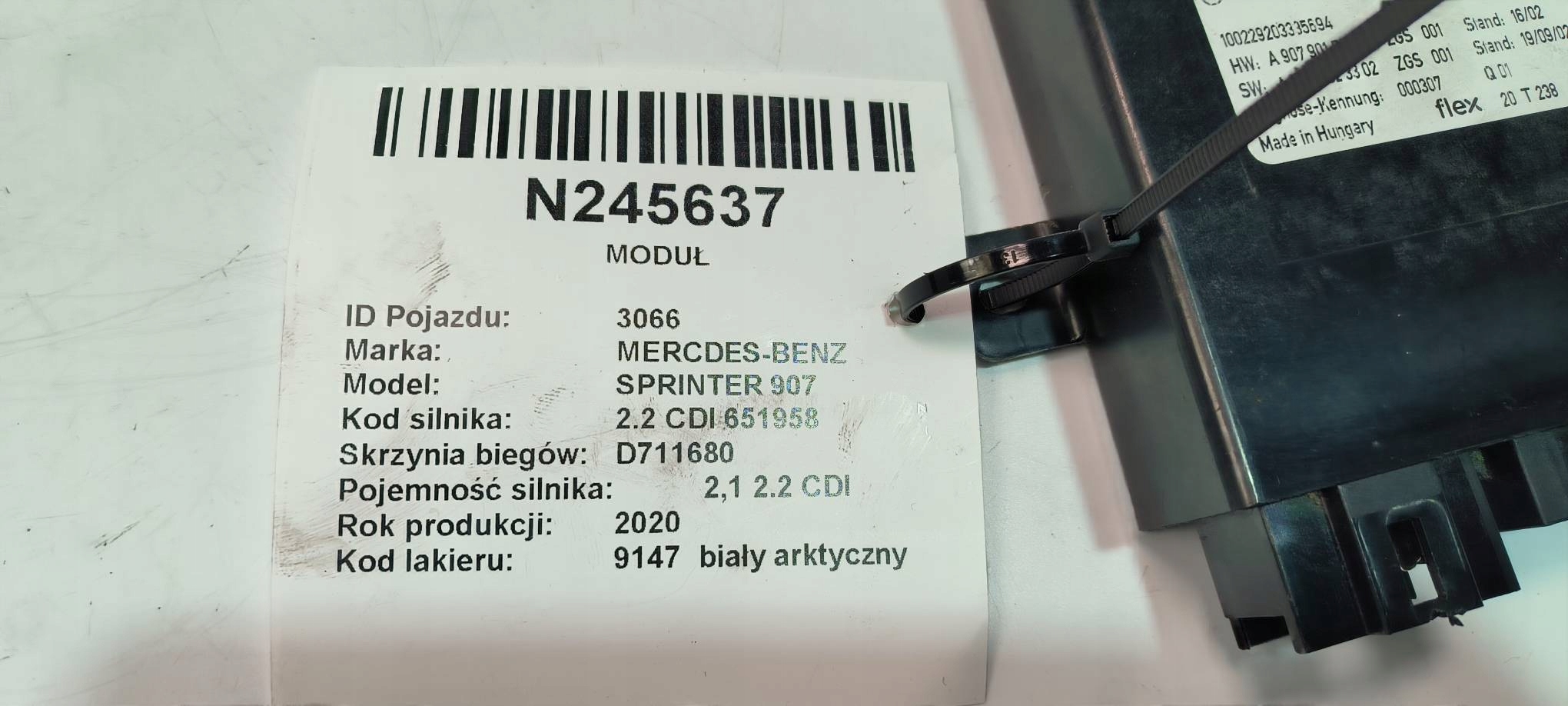 modul A9079001403 MERCDES-BENZ SPRINTER 907