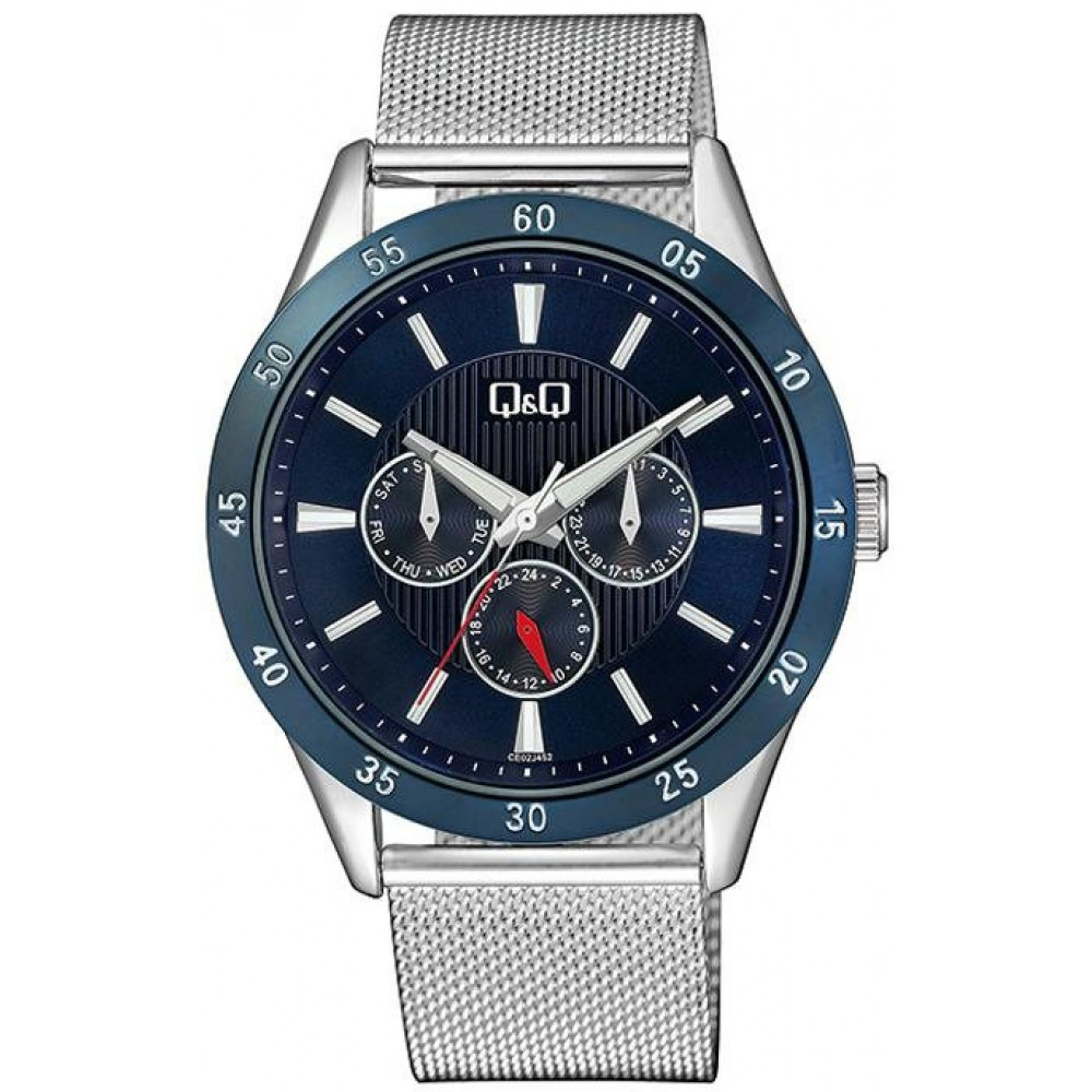 Pánské Hodinky Qq CE02-452 stříbrný náramek