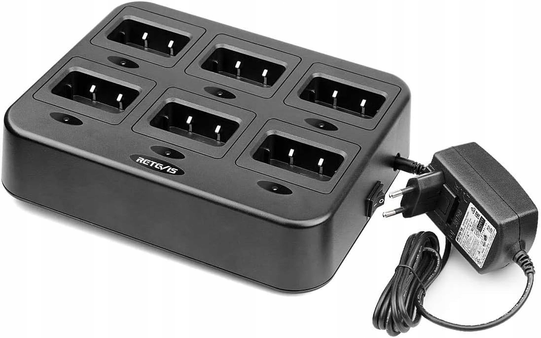 6-směrná nabíječka pro radiostanice RT68 RT668 Č.610 Č.10 WalkieTalkie