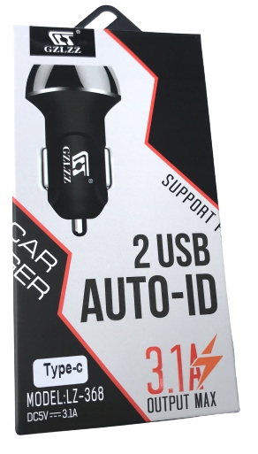 

Ładowarka Typu C 2 Usb 3.1A Xiaomi Huawei + Kabel