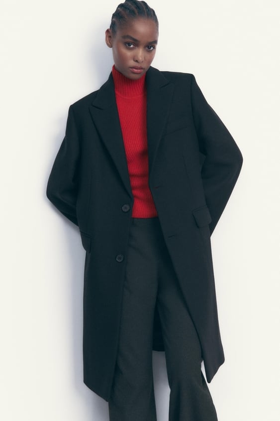 ZARA PŁASZCZ O MĘSKIM KROJU LIMITED EDITION XS