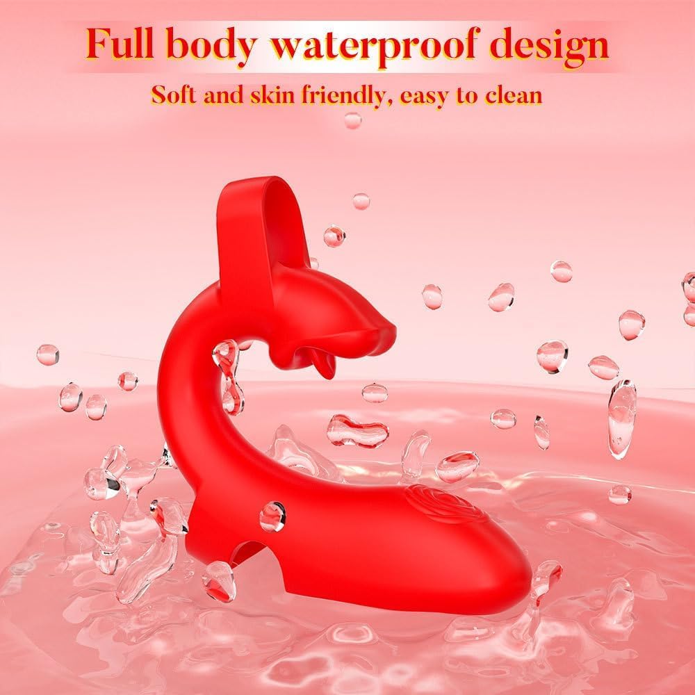 FINGER VIBRATOR Klitoris Stymulator 10 Trybów Wodoodporny Silikonowy — miniatura 6