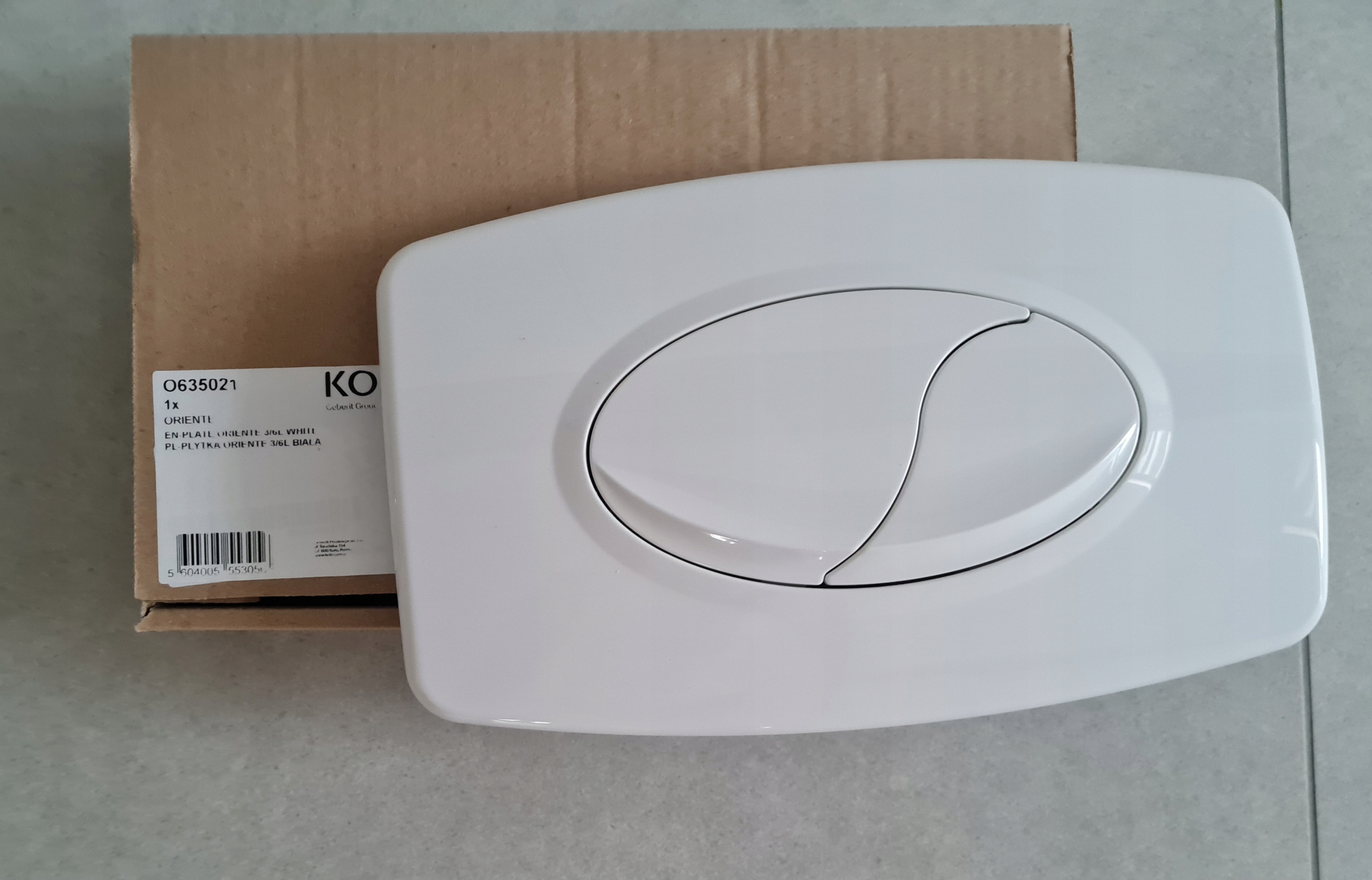 Przycisk spłukujący do WC Oli Oriente Perline biały Linia Oriente Perline