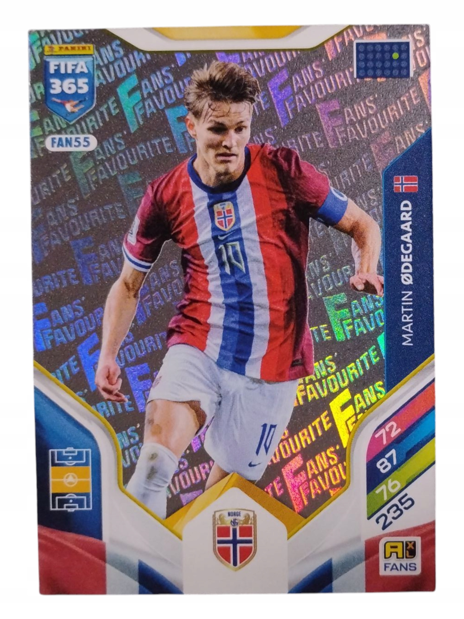Panini Fifa 365 2026 Fans Favourite Martin Odegaard Norwegia FAN55