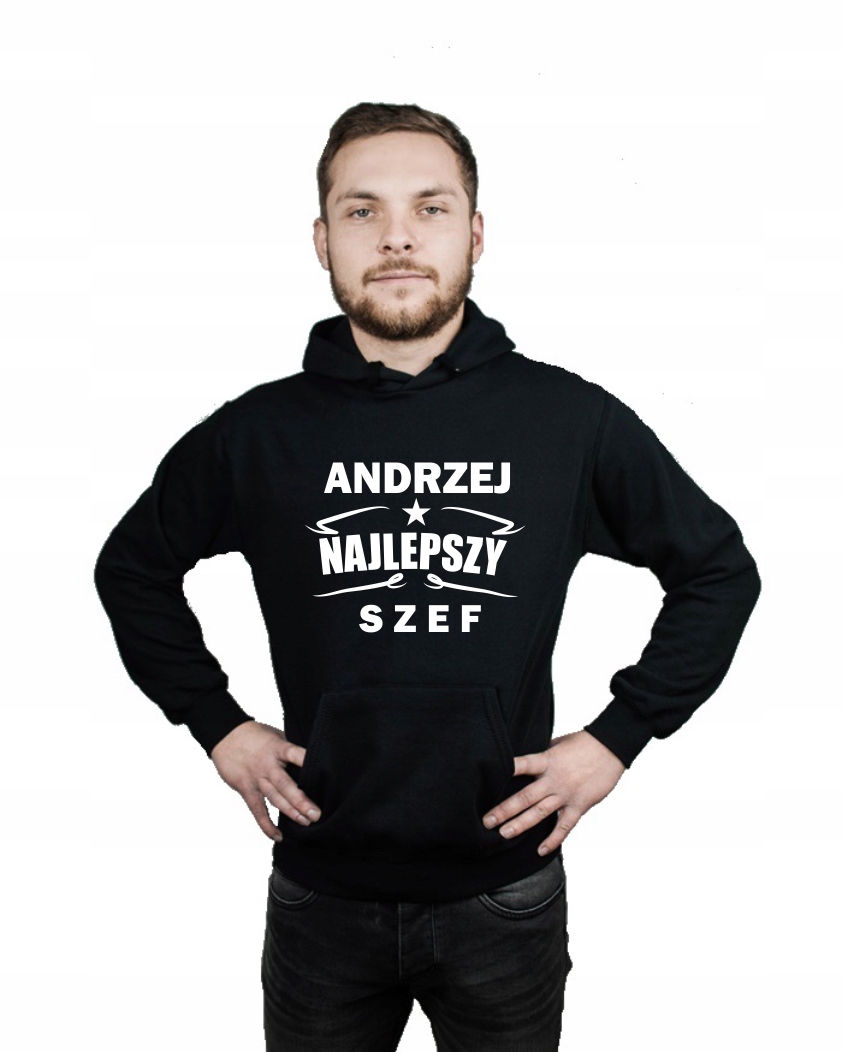 

Bluza kangur męka Najlepszy Szef Imię r M